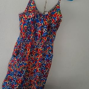 Red camel with pockets dress size medium